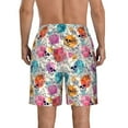 thumbnail image 3 of Naloa Skulls and Roses Men's Beach Shorts, Surfing shorts, Swim trunks, Quick Dry Swim Trunks for Surfing Beach Fun -, 3 of 9