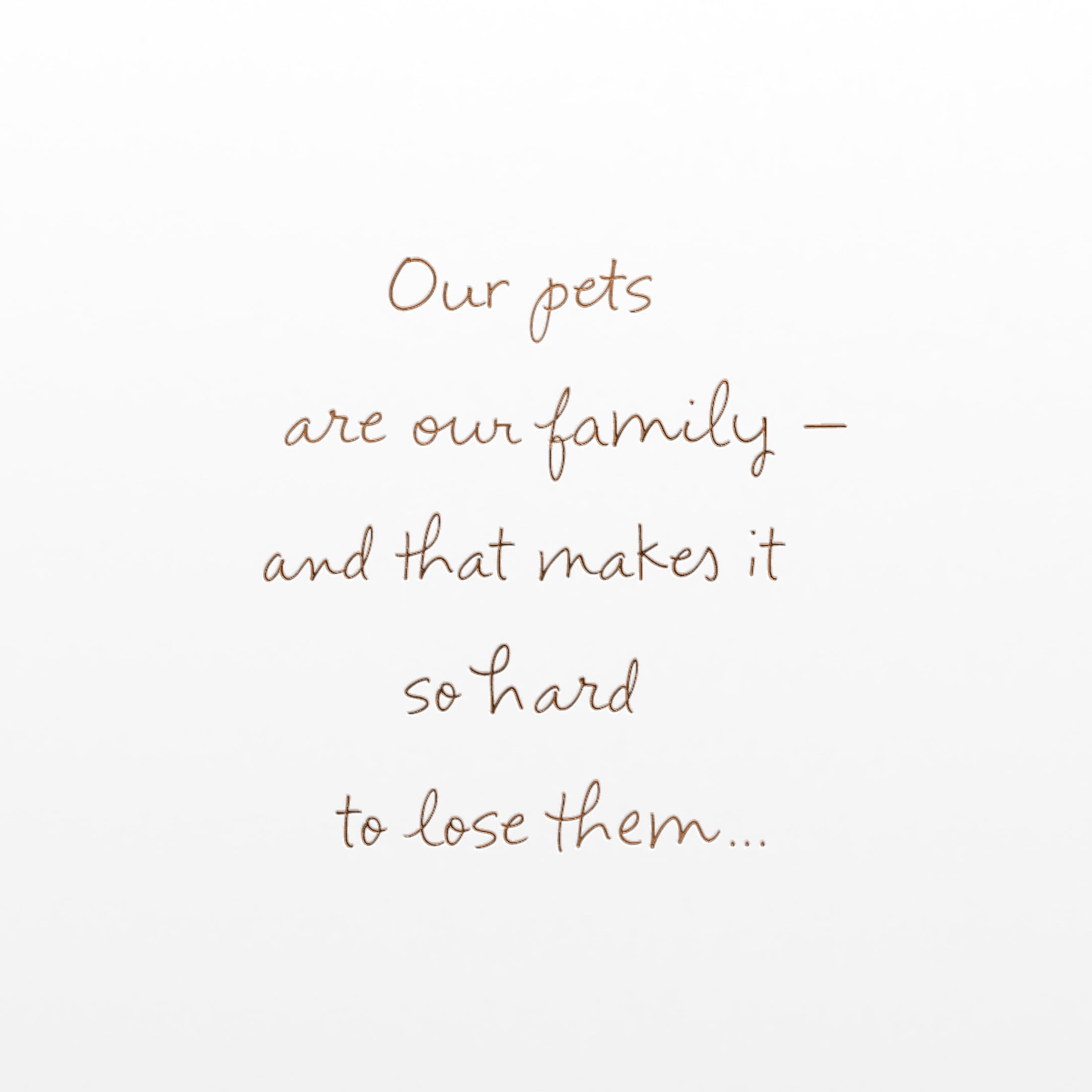 American Greetings Sympathy Card for Loss of Pet (Always in Your Heart)