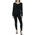 thumbnail image 2 of Jessica Simpson Womens Myra Smocked V Neck Blouse, 2 of 3
