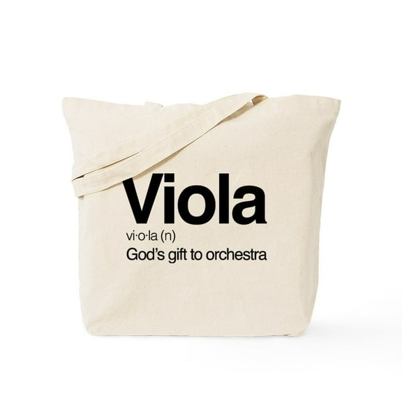 CafePress - Viola Definition Tote Bag - Unisex Canvas Tote Bag, Beige, 1-Piece