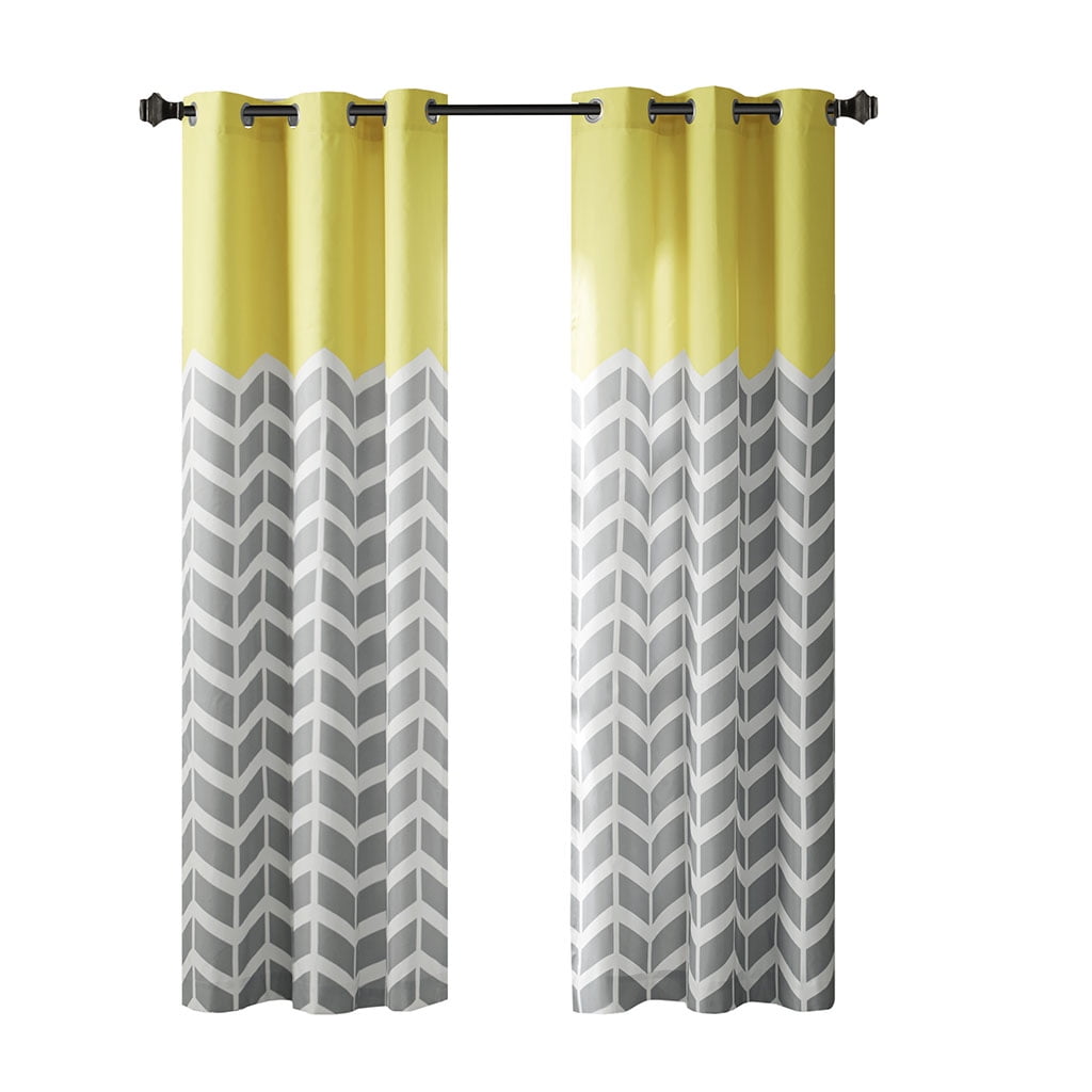 Printed Room Darkening Grommet Top Panel Pair