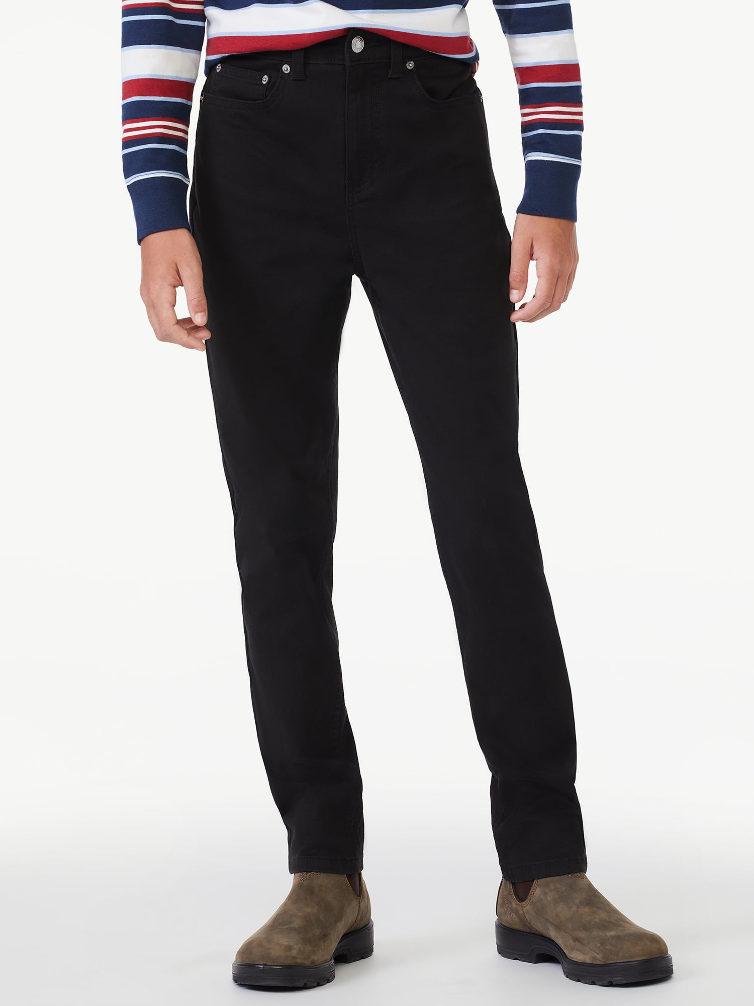 Free Assembly Boys 5-Pocket Pants, Sizes 4-18