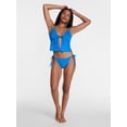 thumbnail image 2 of No Boundaries Smocked Flyaway Tankini Swim Top, Women's XXS-XXL, 2 of 5