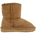 thumbnail image 5 of Kids Genuine Sheepskin Boot with Reinforced Heel by SNUGRUGS - Chestnut - US 11, 5 of 7