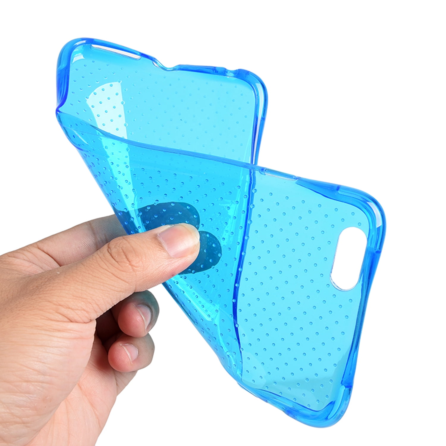 Sparkling Crystal Skin Case for Apple iPhone 6 / 6S With Drop Resistant , Shock Proof TPU Cover Casing (Blue)
