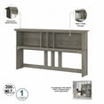 thumbnail image 4 of Bush Furniture Salinas Hutch for L Desk, Driftwood Gray, 4 of 8