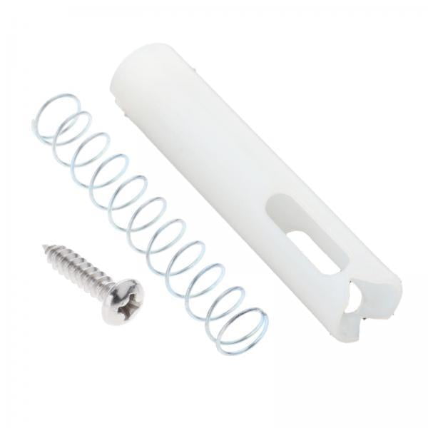 2x Paquete de repuesto, reemplaza el hardware de la puerta, diseño mejorado de plástico y metal para la guía de la puerta de la pantalla corrediza Pel Zulema Guía para puertas corredizas