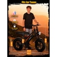 thumbnail image 5 of ESKUTE V100 Electric Bike for Teens Adults, 750W, 20 MPH, 48V 13 Ah,16"x4.0" Fat Tire E Bicycle, 7-Speed E-Bike with Dual Suspension, UL2849, 5 of 9