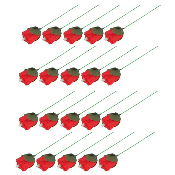 Rose Tricks Toys, Wear 20 Pcs Flame Appearing Rose for Performances