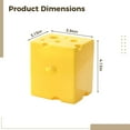 thumbnail image 4 of 2 Pcs Cheese Box for Fridge, 22 fl oz/650 ML Plastic Sliced Cheese Container with Lid, ABS Food Storage Container, Cheese Keeper, Butter Dish, Yellow, 4 of 5