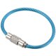 thumbnail image 1 of Cable de Llavero de Alambre de Acero Inoxidable de 3.5 Pulgadas, Azul, Paquete de 15, 1 of 6