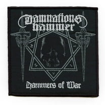 Men's Damnation's Hammer Hammer of War Embroidered Patch Black