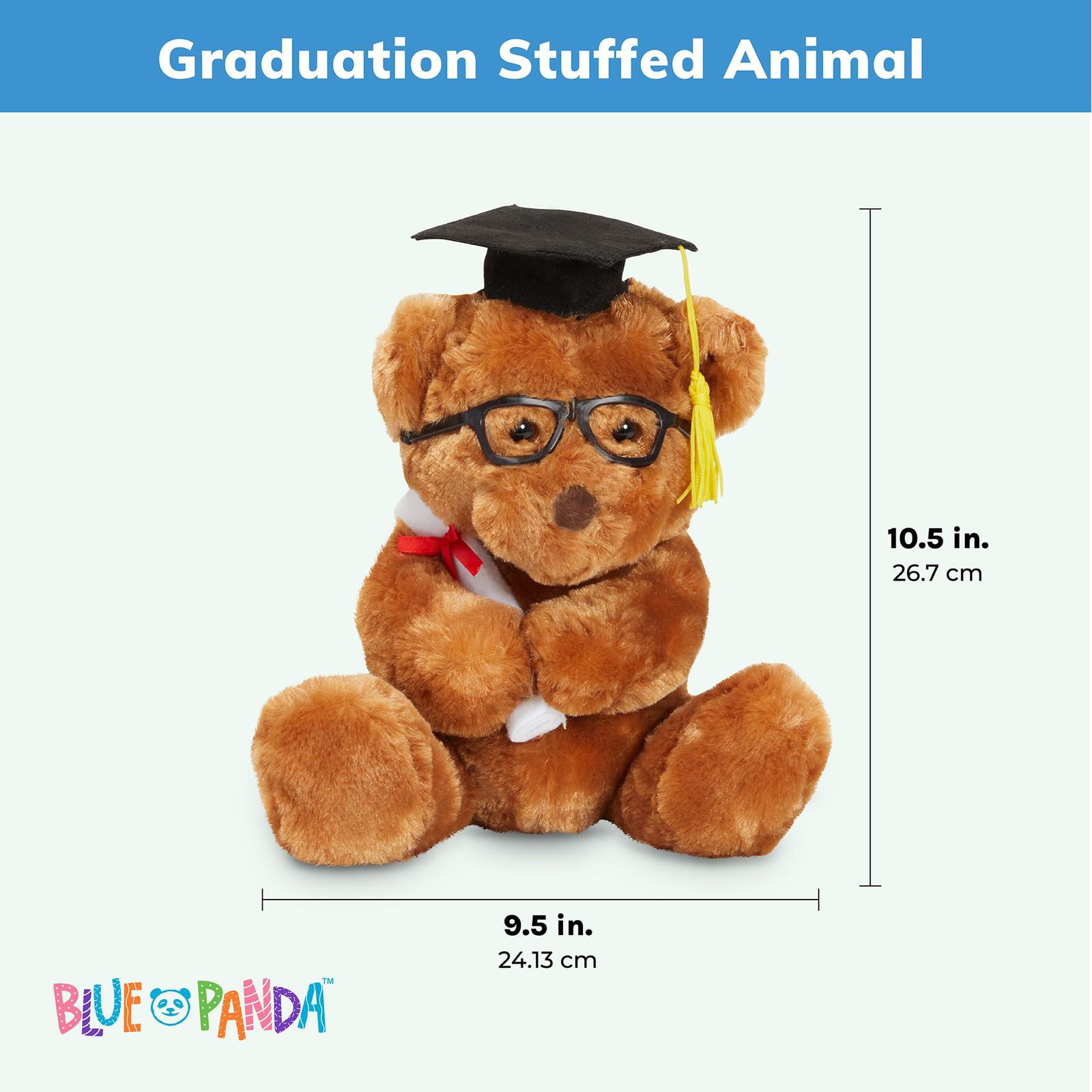 Customized graduation plush bear for her 2020 I love you gift Box Panda 12" 