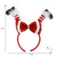 thumbnail image 2 of Holiday time upside down red Santa headband,9 inch height,red colour, 2 of 4