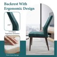 thumbnail image 6 of AFO Upholstered Dining Chairs Set of 6, Modern Fabric Kitchen Side Chairs with Solid Wood Legs,for Home, Restaurant or Cafe, Green, 6 of 6