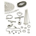 thumbnail image 3 of Cousin DIY Metal Silver Jewelry-Making Findings Starter Bulk Pack, 125 piece, 3 of 8