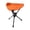 Orange, variant on Folding Tripod Camping Stool 360 Degree Rotating Portable Outdoor Seat for Fishing Hiking Beach