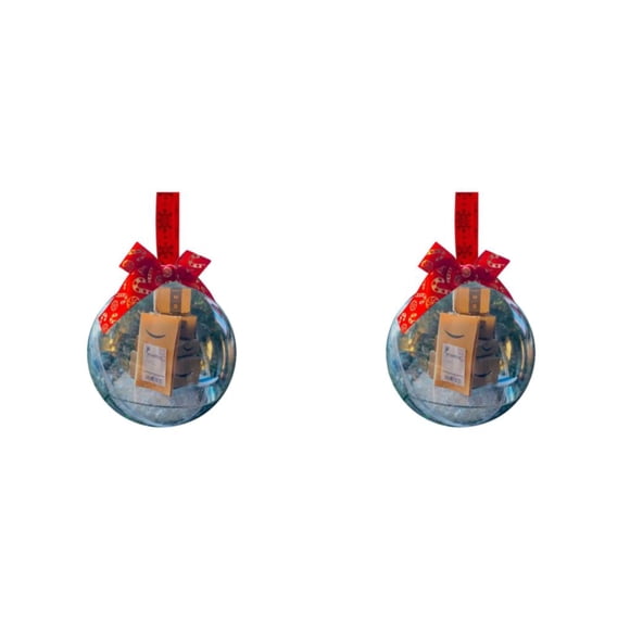Bearachild Thoughtful Presents Adornos transparentes Bola Decoración para árbol de Navidad Adorno para árbol de Navidad Tipo 4-Amarillo Tipo4-Amarillo 2Conjunto