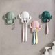 thumbnail image 5 of Cute Kids Toothbrush Holder, Wall Mounted Cactus Toothbrush Stand Suction Cartoon Razor Draining Organizer Rack With Hook For Bathroom, Mirror, Vanity, 5 of 5