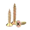 thumbnail image 3 of 100pcs/lot M3 M3.5 M5 M6 Zinc Coated Cross Recessed Countersunk fibreboard Chipboard Flat Head Sell Tapping Wood Screw, 3 of 4