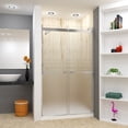 thumbnail image 7 of Transolid BRP488008F-J-BS 80" High X 48" Wide Bypass Frameless Shower Door - Brushed, 7 of 7