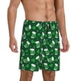 thumbnail image 2 of Rocae Happy St. Patrick's Day for Men's Soft Sleep Pajama Shorts, Waistband and Pockets-Large, 2 of 6