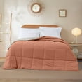thumbnail image 4 of Modern Threads Down Alternative Reversible Comforter Orange Rust & Oatmeal King, 4 of 19