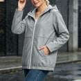 thumbnail image 2 of Unir Casual Snap Front Windbreaker Jacket for Women, Stand Collar, Durable Nylon Everyday Outerwear with Pockets, 1 Piece, S-XXL, Plus Size Friendly, 2 of 6