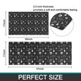 thumbnail image 7 of Black White Gothic Skull Hand Eye Pattern Kitchen Rugs Sets Of 2,Anti Fatigue Kitchen Mat Rugs Non Slip Washable,Decorative Kitchen Floor Mats for Kitchen,Sink,Laundry,17"x30"+17"x47", 7 of 7