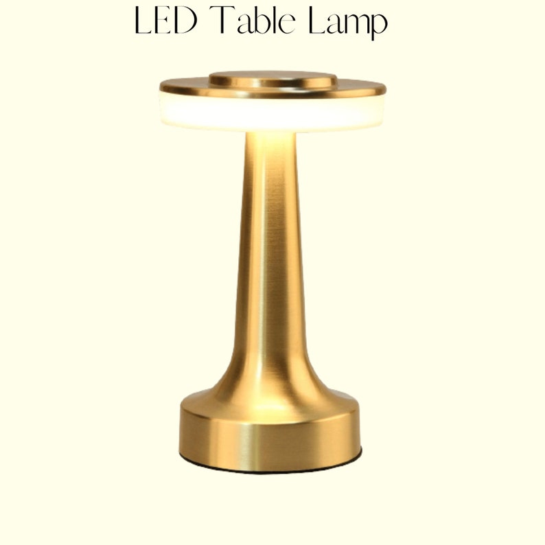 Lamp with LED Touch Sensor having 3Levels Brightness Rechargeable Battery for bedroom table