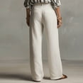 thumbnail image 5 of BUIGTTKLOP Cotton Linen Pants for Women,Work Dressy Pants Trousers with Pockets,High Waist Wide Leg Summer Comfy Pants, 5 of 6