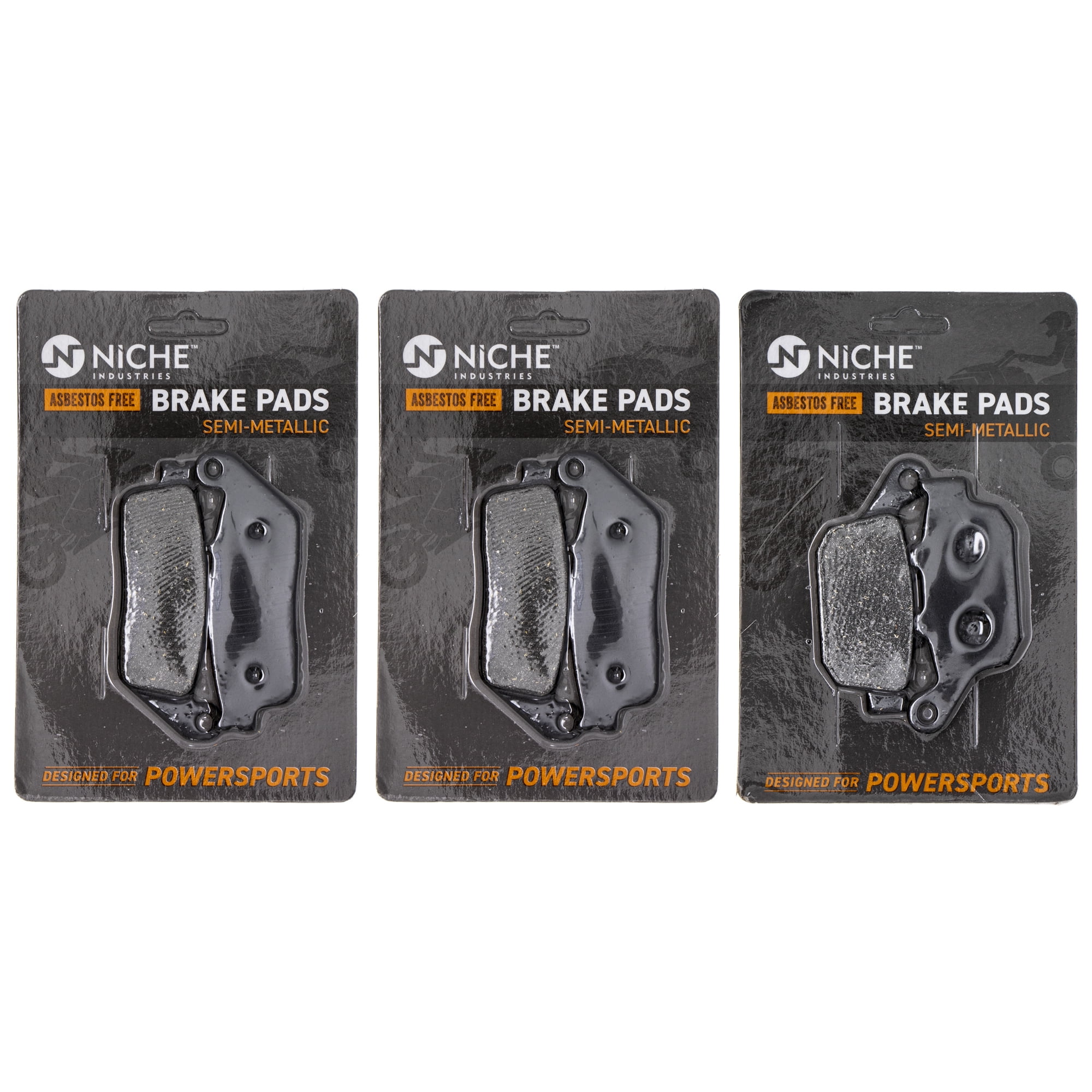 NICHE Brake Pad Set for Kawasaki Versys 650 43082-0155 43082-0150 43082-0151 Complete Semi-Metallic 
