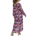 thumbnail image 2 of Siena womens  Printed Burnout Chiffon Maxi Dress, 4, 2 of 3