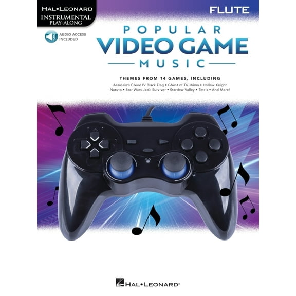 Popular Video Game Music Flute Play-Along Book with Online Audio, (Paperback)