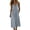 Gray, variant on Kukoosong Women's Spaghetti Strap V Neck Midi Dress, Button Front Loose Sleeveless A-Line Dress, Casual Sundress with Side Pockets for Summer Daily