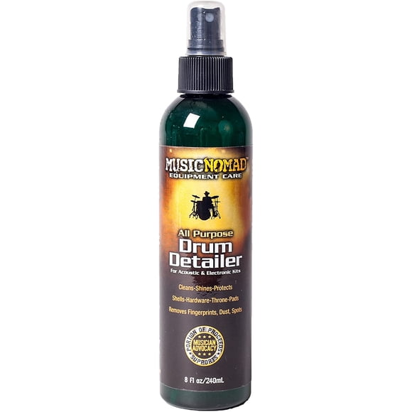 MusicNomad Premium Drum Detailer/Polish-All Purpose for Acoustic and Electronic Kits-8 Fl -Ounce