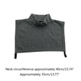thumbnail image 5 of WINDLAND Womens Fake Mock Turtleneck Dickey Detachable Collar Pullover Half Top Blouse Simple Solid Color Neck Warmer Cover for Layered Look, 5 of 21