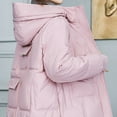 thumbnail image 6 of Teacher Appreciation Gifts AXXD Women's Bomber Jacket Loose Long Sleeve Velvet Zip Warm Solid Color Hood Bomber Coat Jacket Pink Size 3xl, 6 of 6