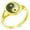 Gold, variant on Stainless Steel Paisley Yin Yang Minimalist Oval Top Polished Statement Signet Ring