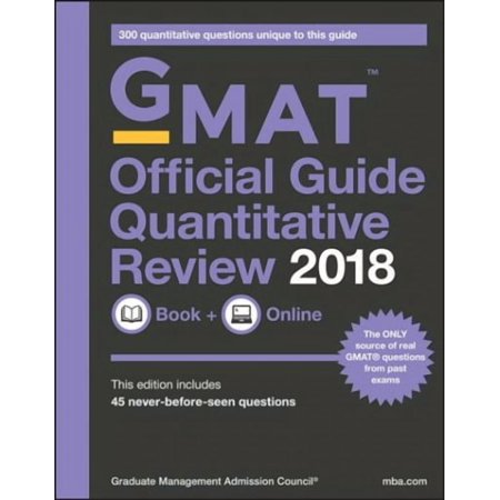 GMAT Official Guide 2018 Quantitative Review: Book + Online (Paperback)