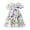 A, variant on REDARER Toddler Girls' Dinosaur & Rainbow Print Dress, Short Sleeve Cotton A-Line Dress, Cute Cartoon Summer Casual Dress for Kids,2 Years