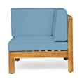 thumbnail image 5 of Noble House Brava Outdoor 8-Seater Acacia Wood Sofa Set in Teak/Blue, 5 of 8