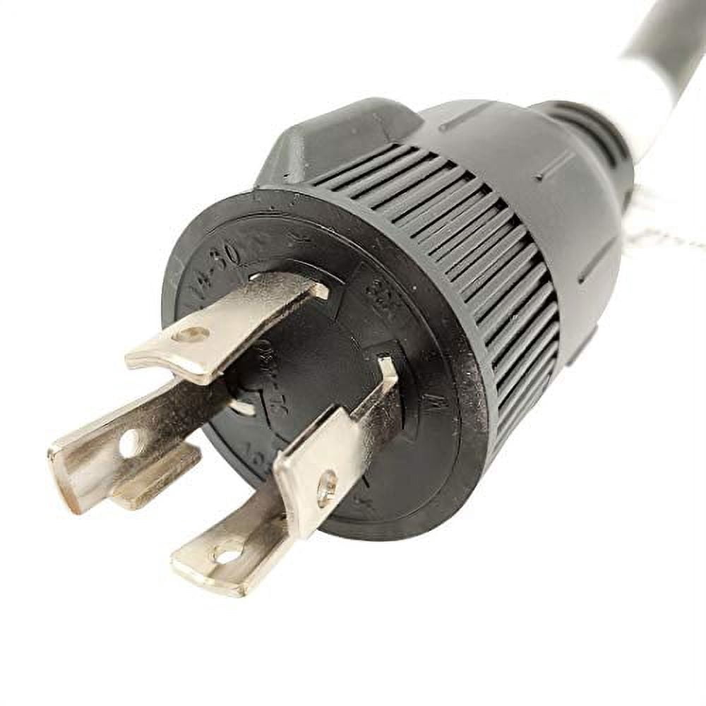 Parkworld 691845 Power Adapter cord 4-Prong Generator 30A Locking L14-30P Male to RV 50 AMP 14-50R Female with Handle