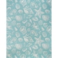 thumbnail image 3 of 8x10 Water Resistant, Large Indoor Outdoor Rugs for Patios, Front Door Entry, Entryway, Deck, Porch, Balcony | Outside Area Rug for Patio | Aqua, Coastal | Size: 7'10'' x 10'2'', 3 of 8