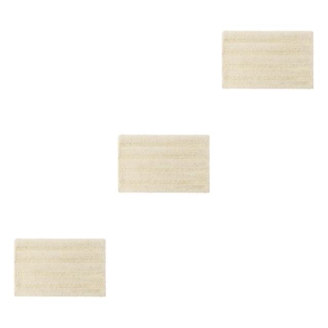 Cateissary Estera absorbente Fuerte absorción de agua Secado rápido Seguro Fácil limpieza Poliéster Chenille Baño Blanco lechoso Type1 NO1