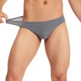 thumbnail image 1 of ylioge Mens Underwear Casual Mid Waisted Ribbed High-Cut Stretchy Solid Color Breathable Soft Basic Briefs, 1 of 8