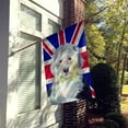 thumbnail image 2 of Old English Sheepdog with English Union Jack British Flag House Flag, 2 of 4