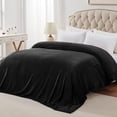 thumbnail image 1 of Cobija para Cama Tamaño King, Cobija Suave y Cálida de 90x108 Pulgadas para Dormir, Mantas Reversibles Ligeras y Acogedoras para Recámara, Oficina, Viajes, Campamento y Decoración Del Hogar, Negro, 1 of 7