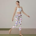 thumbnail image 5 of Uaswgudfs Women Full Length Leggings, Geometric High Waist Stretchy Workout Tights, Comfy Yoga Pants Plus Size White-B L, 5 of 8