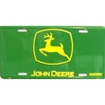 thumbnail image 1 of John Deere Yellow Logo On Green Metal License Plate, 1 of 1